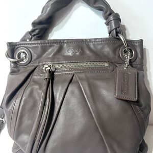 COACH 13416 Parker Convertible Leather Handbag Purse Hobo EUC